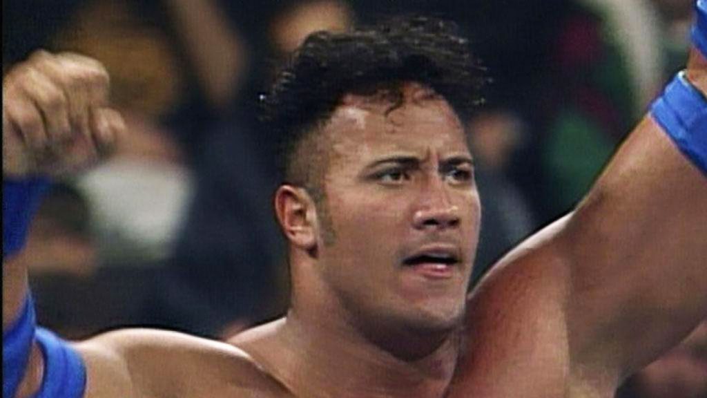 dwayne johnson with hair