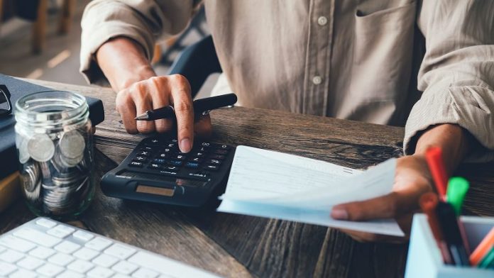 Calculator on desk