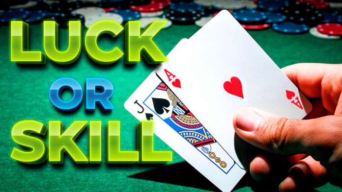 Separate skills from luck online casino