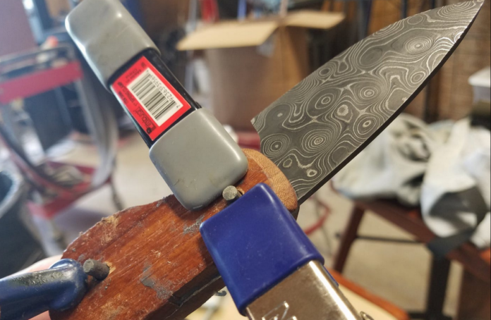 Process of Stock Removal Damascus Steel